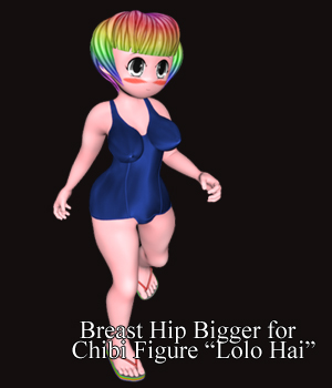 Breast Hip Bigger Shape for Chibi Figure